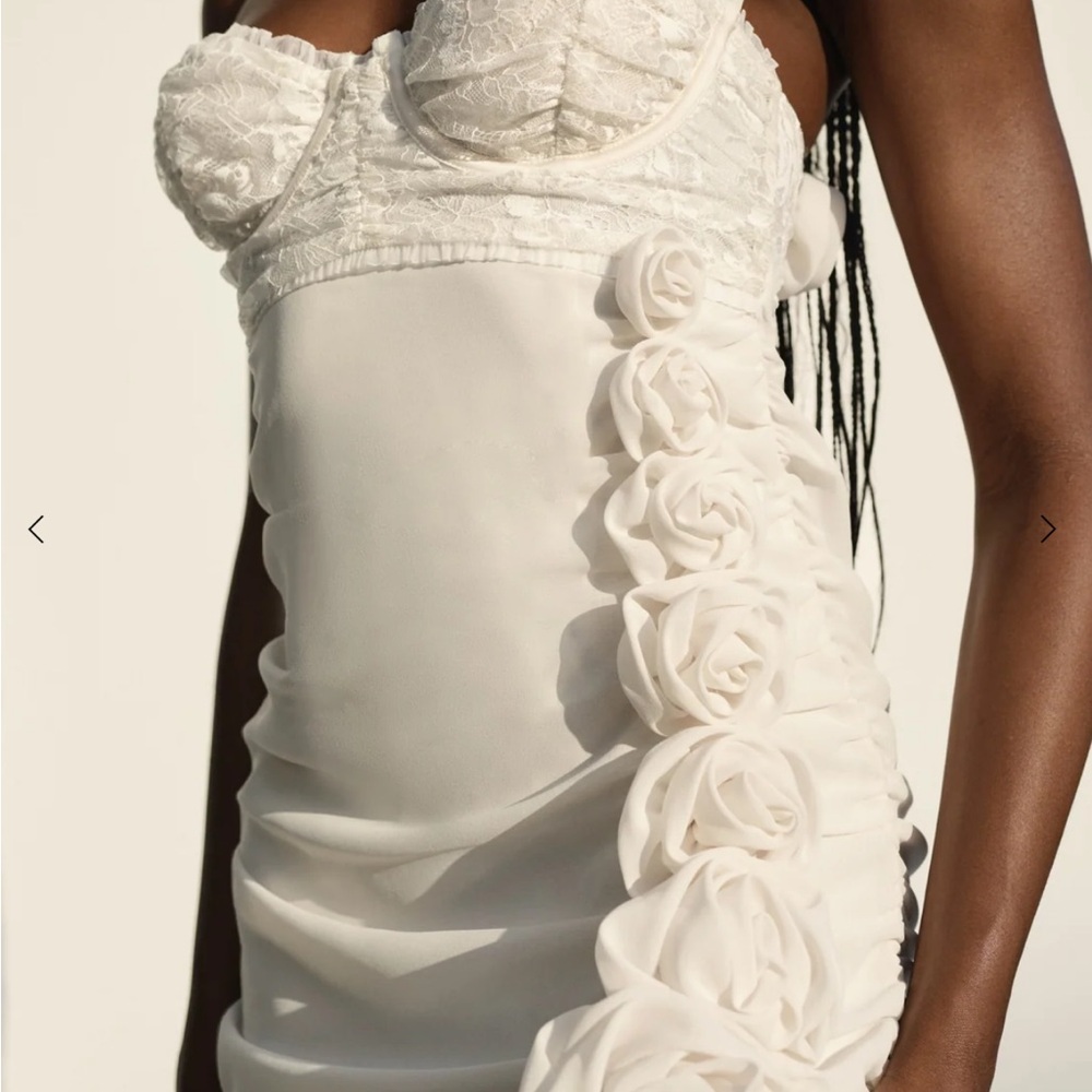 For Love And Lemons White Lace Wedding Dress - Picture 2 of 3